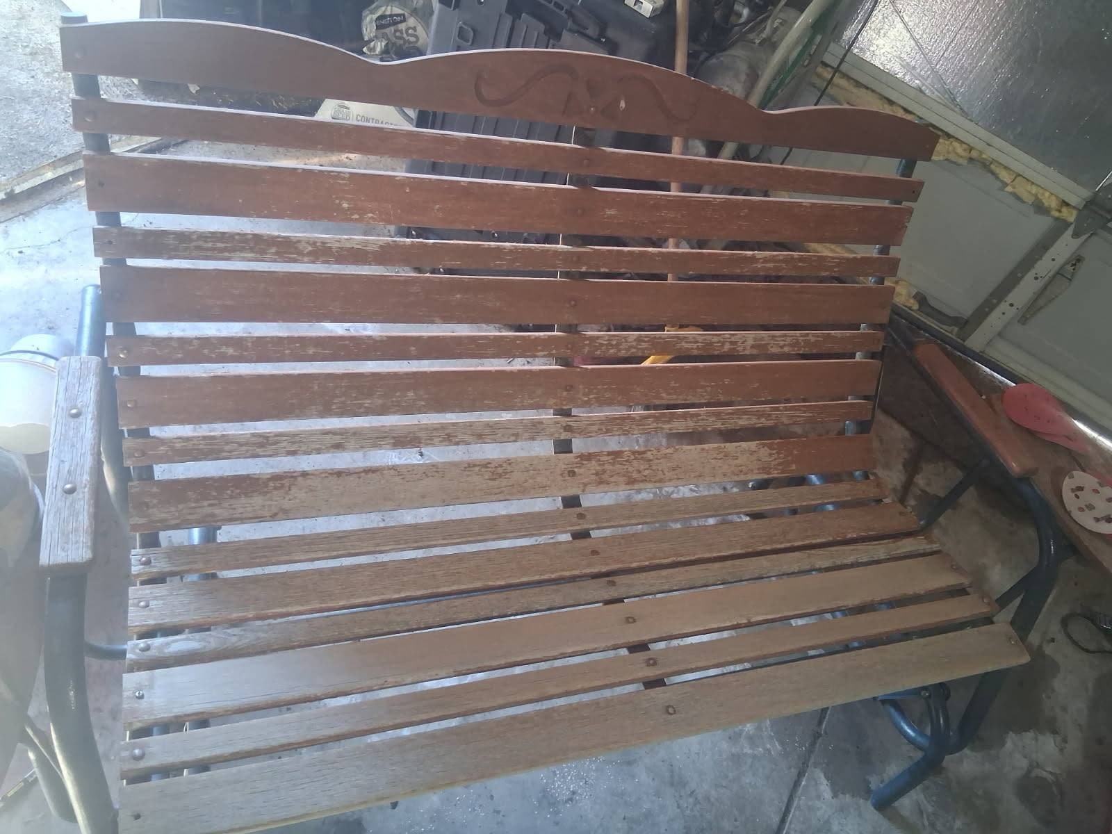 Wooden pallet bed frame